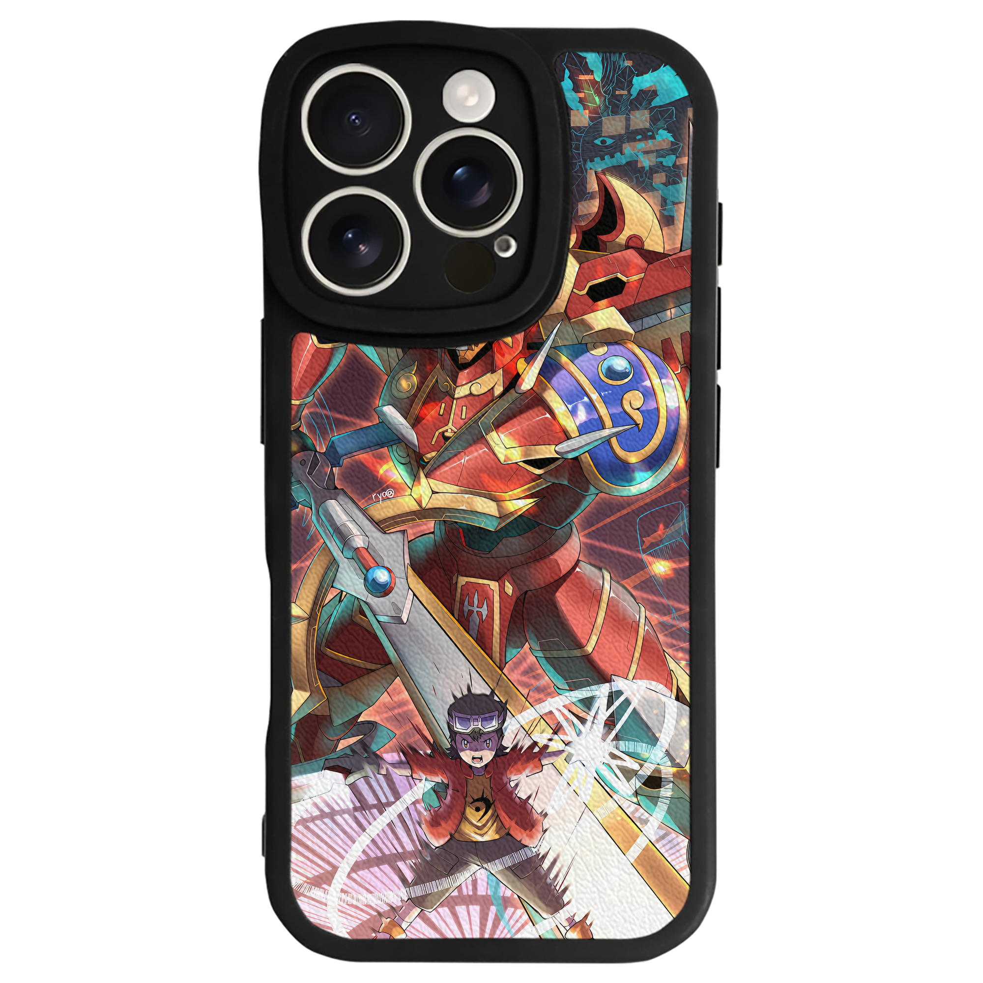 （画像用） Digimon デジタルモンスター/デジモン 【iPhone 16シリーズ対応】シリコンスマホケース（レザー調） 材質：シリコン